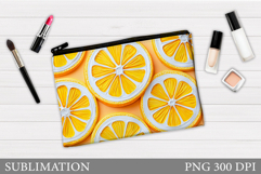 Lemons Cosmetics Bag Design. Lemons Makeup Bag Sublimation Product Image 1