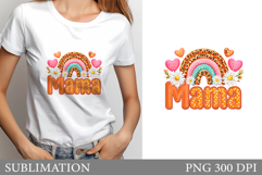 Mother's Day T-Shirt Design. Mother's Day Sublimation Product Image 1