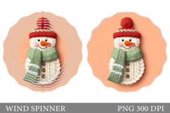 Christmas Wind Spinner. Cute Snowman Wind Spinner Design Product Image 1