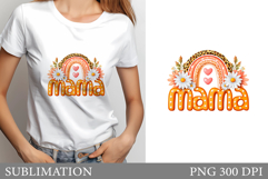 Mother's Day T-Shirt Design. Mother's Day Sublimation Product Image 1