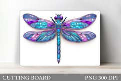 Dragonfly Cutting Board Design. Dragonfly Sublimation Product Image 1
