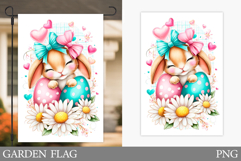 Easter Bunny Garden Flag. Easter Garden Flag Sublimation Product Image 1