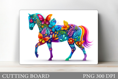 Horse Cutting Board. Horse Kitchen Cutting Board Design Product Image 1