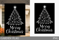 Christmas Tree Garden Flag. Christmas Garden Flag Design Product Image 1