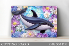 Whale Cutting Board Design. Whale Sublimation Product Image 1