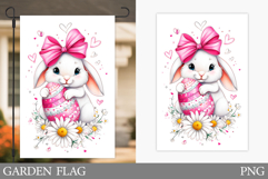 Easter Bunny Garden Flag. Easter Garden Flag Design Product Image 1