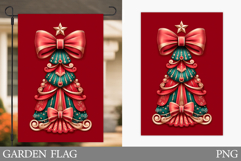 Christmas Tree Garden Flag. Merry Christmas Garden Flag Product Image 1
