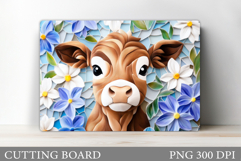 Cow Cutting Board Design. Cow Kitchen Cutting Board Product Image 1
