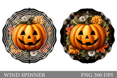 Halloween Pumpkin Wind Spinner. Halloween Wind Spinner Product Image 1