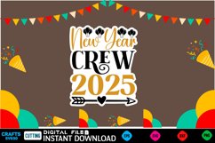 Happy new year sticker bundle Svg for Shirts 2025 New Year S Product Image 7