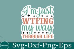 Sarcastic sticker Svg Bundle, Funny Quotes SVG, Mug SVG Sarc Product Image 6
