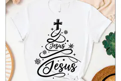 Jesus SVG PNG, Christian Christmas Shirt Product Image 1