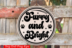 Dog Round Sign SVG Bundle Funny Dog Round Sign Dog Bundle Product Image 7