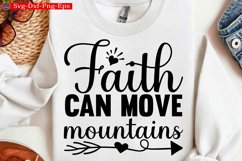 Faith can move mountains Christian Svg design and Jesus quot Product Image 1