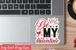 Valentine sticker SVG Design Valentine Love Sticker Svg Product Image 1