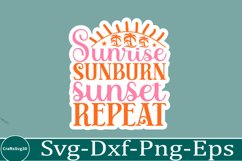 Summer sticker svg design Beach quotes Funny summer Product Image 1