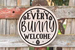 Happy Easter SVG Design Cute Easter Quotes SVG Bunny SVG Product Image 1