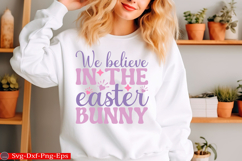 Happy Easter SVG Design Cute Easter Quotes SVG Bunny SVG Product Image 1