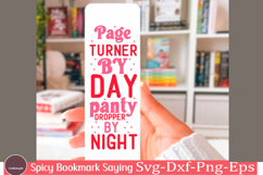 Spicy Bookmark Saying SVG Book Lovers png Product Image 1