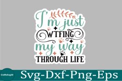 Sarcastic sticker Svg Bundle, Funny Quotes SVG, Mug SVG Sarc Product Image 6