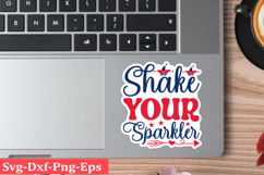 4th of July Sticker Svg Design, Patriotics Quotes Svg, Product Image 1