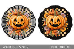 Halloween Pumpkin Wind Spinner. Halloween Wind Spinner Product Image 1