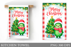 Christmas Pickle Kitchen Towel. Christmas Kitchen Towel Product Image 1