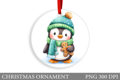 Cute Penguin Christmas Ornament. Christmas Ornament Design Product Image 1