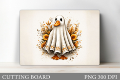 Ghost Goose Cutting Board. Halloween Cutting Board Desugn Product Image 1