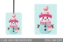 Snowman Car Air Freshener. Christmas Car Air Freshener Product Image 1