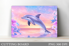 Dolphin Cutting Board Design. Dolphin Kitchen Cutting Board Product Image 1