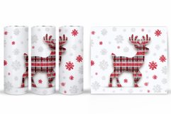 Christmas Deer Tumbler Design. Christmas Tumbler Sublimation Product Image 2