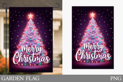 Christmas Tree Garden Flag. Christmas Garden Flag Design Product Image 1