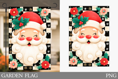 Santa Claus Garden Flag. Christmas Garden Flag Sublimation Product Image 1