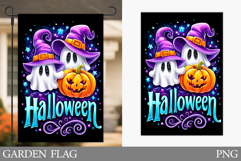 Halloween Garden Flag Design. Halloween Pumpkin Garden Flag Product Image 1