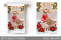 Christmas Goose Kitchen Towel. Christmas Kitchen Towel Product Image 1