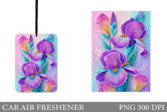 Floral Car Air Freshener. Flowers Car Air Freshener Design Product Image 1