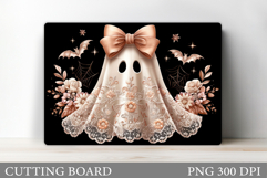 Cute Halloween Cutting Board. Cute Ghost Cutting Board Product Image 1