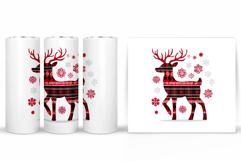 Christmas Deer Tumbler Design. Christmas Tumbler Sublimation Product Image 2
