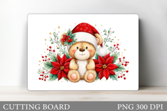 Christmas Bear Cutting Board. Christmas Cutting Board Product Image 1
