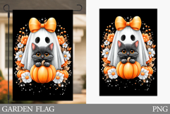 Ghost Garden Flag Design. Halloween Garden Flag Sublimation Product Image 1