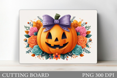 Halloween Cutting Board. Pumpkin Cutting Board Sublimation Product Image 1