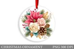 Flowers Christmas Ornament. Christmas Ornament Design Product Image 1