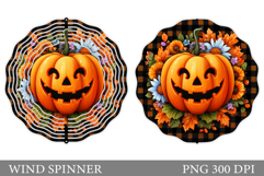 Halloween Pumpkin Wind Spinner. Halloween Wind Spinner Product Image 1