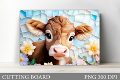 Cow Cutting Board Design. Cow Kitchen Cutting Board Product Image 1