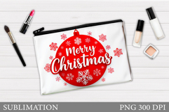 Merry Christmas Cosmetics Bag. Christmas Tree Makeup Bag Product Image 1