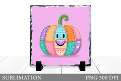 Halloween Pumpkin Slate Design. Halloween Sublimation Product Image 1