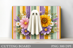 Ghost Cutting Board Design. Halloween Cutting Board Product Image 1