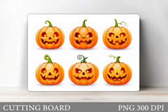 Halloween Pumpkins Cutting Board. Halloween Cutting Board Product Image 1