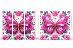 Butterfly Tumbler Sublimation. Butterfly Sublimation Product Image 2